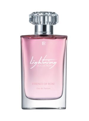 Flacon du parfum LR Lightning Collection Essence of Rose Eau de Parfum, teinte rose élégante