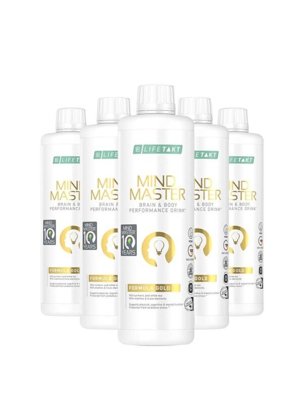 Mind Master Formula Gold LR – Pack de 5 flacons pour performance mentale et énergie