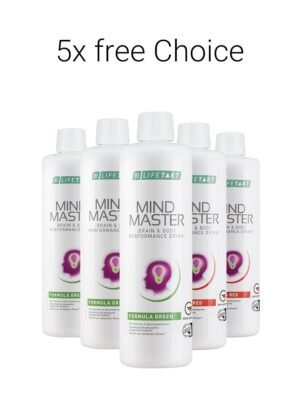 5 flacons Mind Master LR Formula Green – Complément naturel pour l’énergie et l’immunité