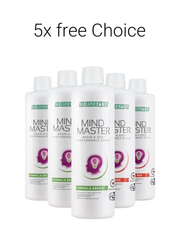 5 flacons Mind Master LR Formula Green – Complément naturel pour l’énergie et l’immunité