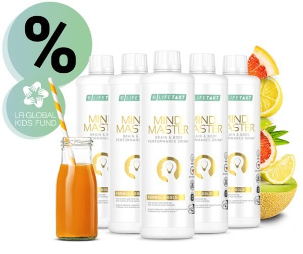 Pack LR Mind Master Gold – 5 bouteilles pour énergie mentale, mémoire et performance quotidienne