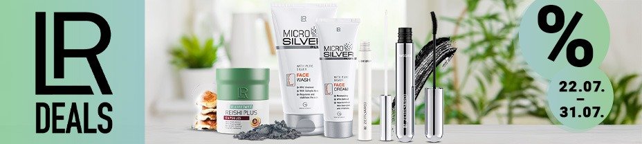Bannière LR Health & Beauty – Offres spéciales juillet 2025 wave 4 sur produits bien-être et beauté
